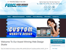 Tablet Screenshot of fenclwebdesign.com